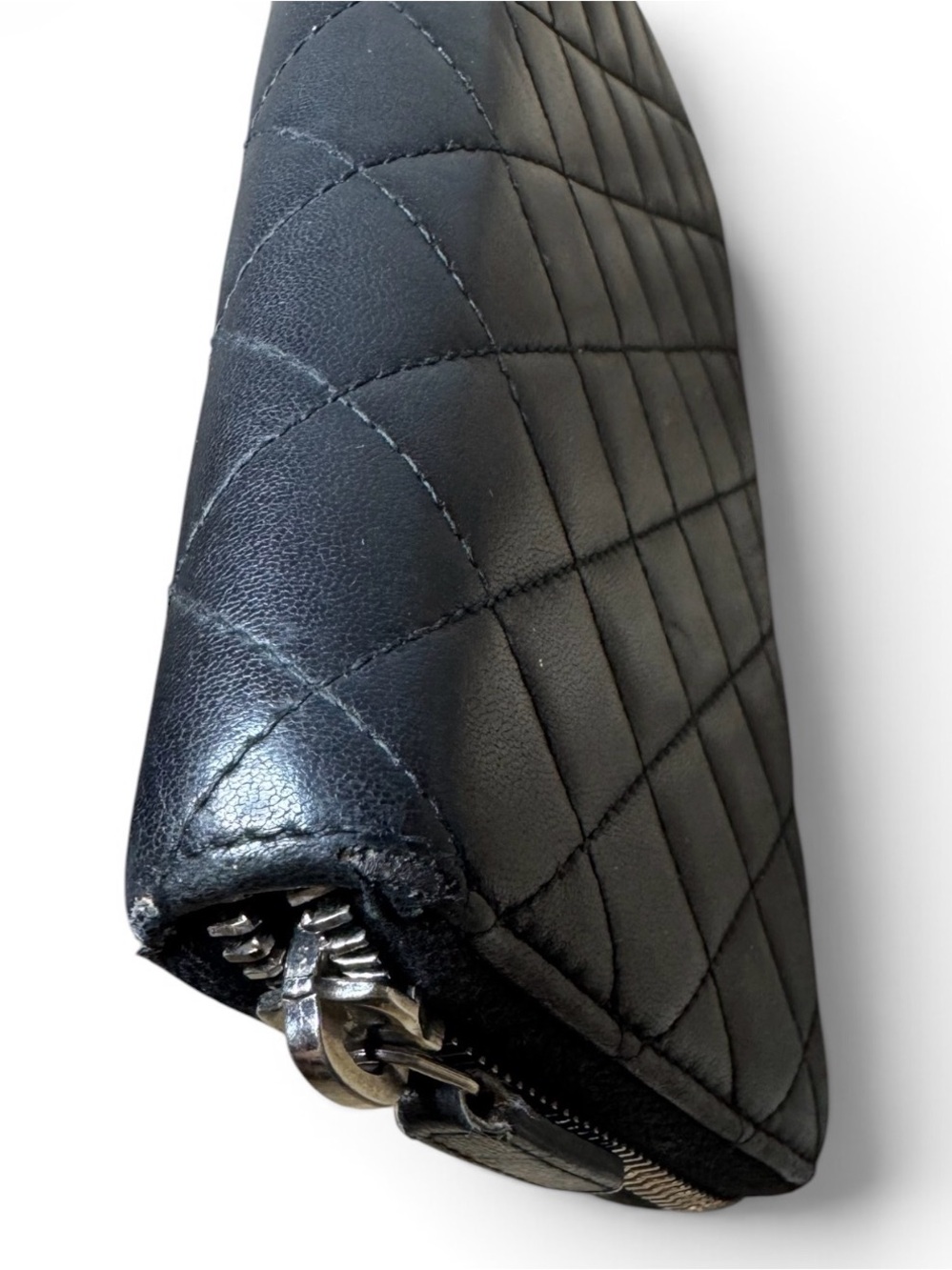 Chanel Matelassé Lambskin Leather Long Wallet Black - Picture 14 of 16